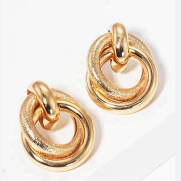 REVOLVE Jewelry - NWOT REVOLVE Gold Twist Earrings
